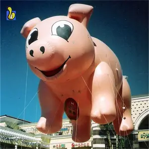 Globo de helio inflable para publicidad, cerdo volador rosa, Parade Pig, a la venta