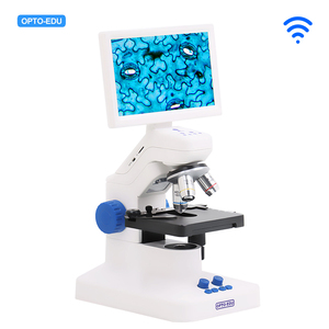 Microscopio Biologico Digitale OPTO-EDU A33.5130 con Schermo LCD IPS da <span class=keywords><strong>7</strong></span> Pollici, 550X HD 1080P, Porta-Obiettivi a 3 Fori, Obiettivo 40x per Laboratorio Studenti - Product Image 2