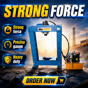 <span class=keywords><strong>Prensa</strong></span> <span class=keywords><strong>Hidráulica</strong></span> Eléctrica de 30 Toneladas <span class=keywords><strong>con</strong></span> Estructura en H, <span class=keywords><strong>Motor</strong></span> y Bomba para Recipientes a Presión, Construcción en Acero - Product Image 3