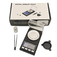 Balance numérique électronique 50g 0,001g Bijoux Portable Or Mini Balance numérique professionnelle de poche de laboratoire