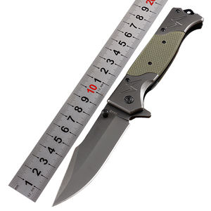 G10 مقبض سكين جيب في الهواء الطلق التخييم الانقاذ سكين للفرد مع التيتانيوم المغلفة شفرة - Product Image 1