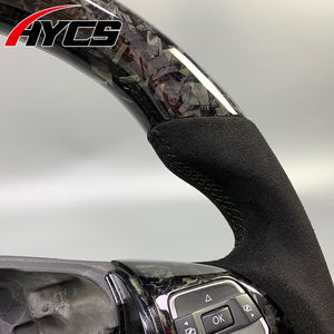 Volant en Fiber de carbone de Style sport personnalisé haut de gamme pour Volkswagen VW <span class=keywords><strong>Golf</strong></span> 6 7 6R MK6 MK7 MK7.5 GTI Jetta Passat CC - Product Image 4