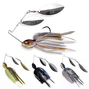 Nouveau ZR 18g 8 couleurs 120mm Leurre coulant <span class=keywords><strong>Buzz</strong></span> Bait Bass Big Mouth Swimbait Chatterbait SV-3 Double Willow Spinnerbait pour poissons d'eau salée - Product Image 2