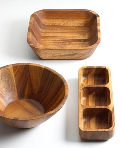 Lot de bols en bois durables et tendance, personnalisables en forme et taille, surface polie, faits à la main, en vente - Product Image 6