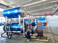 Autoclave à bain-marie pour la stérilisation des aliments préemballés, machine de stérilisation à double porte pour sachets, stérilisateur à vapeur