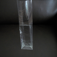 Sac en Cellophane Transparent à Fond Carré Plat Type Boîte pour Bonbons, En-cas ou avec Carton