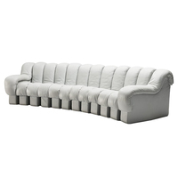Neues Design Halbkreis-Ledersofa Halbrundes Sofa für Wohnzimmer