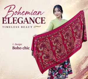 Châles ethniques rétro pour femmes, directement de l'usine, magnifiques châles en jacquard à franges, pashmina - Product Image 6