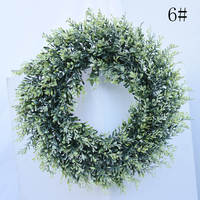Guirlande pour porte d'entrée, fenêtre, véranda, feuillage artificiel, feuilles vertes, guirlande extérieure et intérieure pour la décoration de la porte, du mur, du foyer, printemps, automne