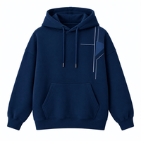 Fournisseur de sweats à capuche surdimensionnés OEM, sweats à capuche personnalisés à épaules tombantes avec poche kangourou pour un usage quotidien