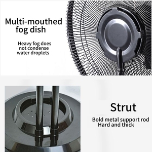 Ventilateur sur pied électrique de 16 pouces, oscillant, avec fil en aluminium, moteur AC à 3 vitesses, pour usage extérieur, domestique, hôtelier et de garage - Product Image 6