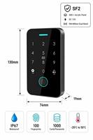 Tarjeta de Contraseña con Huella Dactilar, Desbloqueo por Aplicación, Doble Frecuencia 125Khz 13.56Mhz, Control de Acceso RFID, Teclado, Sistema de Cerradura de Puerta Impermeable IP67