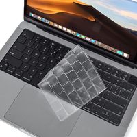 Couverture de clavier transparente avec disposition américaine pour MacBook Air 13,6 pouces M2 A2681 2022 et 2023, MacBook Pro 14 pouces/16 pouces Pro Max A2442/A2485