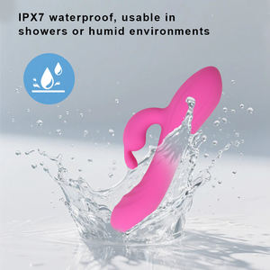 Wasserdichter Sexueller G-Punkt- und Klitorismassager aus Lebensmittel-Silikon mit Stoßfunktion für Frauen - Product Image 4