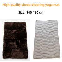 Tapis de yoga classique en peau de mouton véritable, fourrure de mouton, peau de mouton tannée, tapis de sol en laine de mouton, vente en gros directe usine, échantillon disponible
