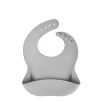Nouveau bavoir en silicone pour bébé ensemble d'alimentation sans BPA ensembles de dîner non toxiques marque privée bavoirs pour bébé bavoir en silicone pour bébé