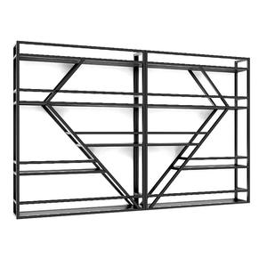 Espositore a parete in metallo antico stile Vintage industriale villa bar - Product Image 3