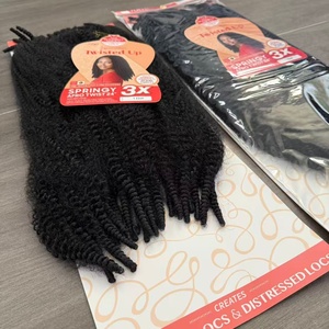 Parrucche per acconciature africane: Fornitore di capelli ricci afro kinky pre-separati 3X, 150g, effetto naturale per twist, locs, trecce ed extension - Product Image 6