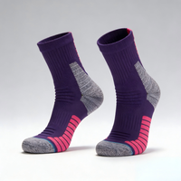 Chaussettes de basketball pour hommes et jeunes, Elite Pro, compression, anti-humidité, absorption des chocs, logo personnalisé, échantillon gratuit