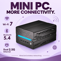 Ordinateur de jeu AMD Ryzen 7 7700 RTX 3060 12 Go Mini PC DDR5 jusqu'à 96 Go Double emplacement M.2 PCIe 4.0 Bluetooth 5.4 pour le montage vidéo