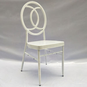 Indoor <b>Cheap</b> Stacking White Iron Phoenix <b>Chairs</b> - Product Image 2