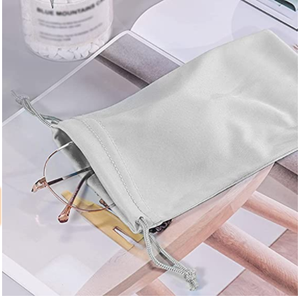 Pochette Personnalisée en Microfibre <span class=keywords><strong>à</strong></span> Cordon de Serrage 9*18cm, Étui Souple de Rangement pour Lunettes, Vente Chaude - Product Image 6