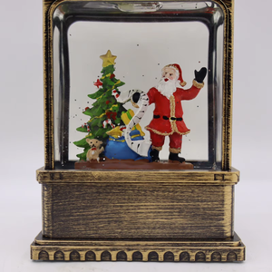 Hot bán Santa Claus <span class=keywords><strong>LED</strong></span> Đèn giáng sinh pin Powered nhựa đèn lồng đồ trang trí DC ánh sáng cho đảng nhà có tính năng Snowman - Product Image 2