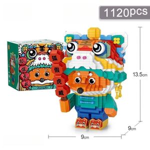 LOZ <span class=keywords><strong>Wei</strong></span> Micro blocchi di costruzione di particelle volpe finta tigre modello giocattolo per bambini stile nazionale assemblaggio e giocattolo alla moda regalo - Product Image 6