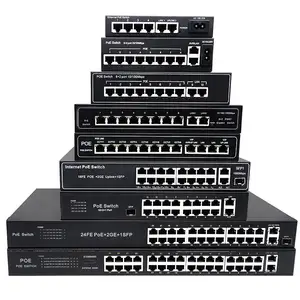 PIX-LINK POE Switch For SFP 48V Active IP Cameras Wireless AP CCTV IEEE 802.3 AF AT AI Watchdog