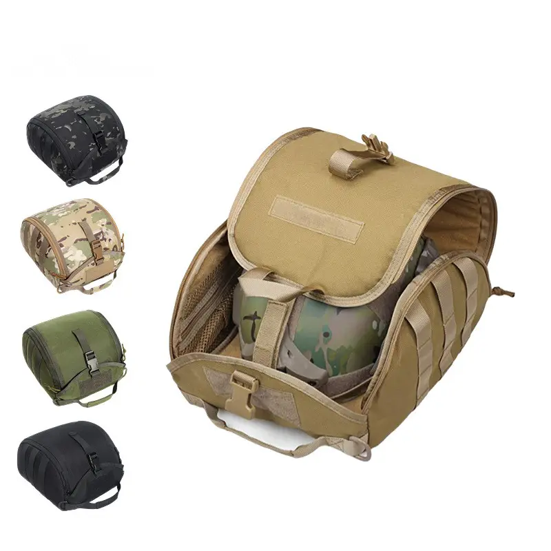 Bolsa de almacenamiento para casco táctico, multiusos, Molle, para deportes, senderismo