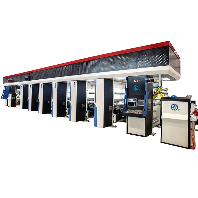 Sales of large-scale 6/7/8/9 color aluminum foil digital rotary gravure printing machine printing machinery