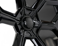 Jantes forgées NL5 20/21 pouces 1 pièce, PCD 5*112/5*130 CB70.2, finition noir satiné brillant, compatibles Lamborghini Huracan Revuelto
