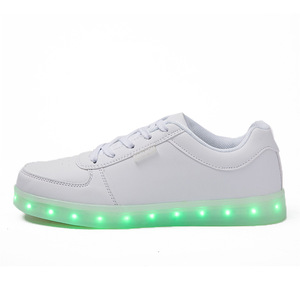 รองเท้ามีไฟ Led สำหรับผู้ชาย,ชาร์จไฟได้7สีสีชมพูแวววาวสำหรับเด็กและผู้ใหญ่ - Product Image 4