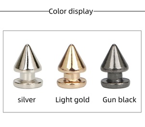 Tùy chỉnh giày may mặc Punk Đinh tán tip Nail hợp kim Punk Đinh Tán gai DIY Gothic nút hợp kim - Product Image 2