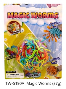 <span class=keywords><strong>Juguete</strong></span> de oruga de simulación realista Magic Worm: material suave y seguro, no tóxico, para niños pequeños - Product Image 4