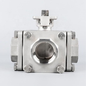 Furui Nhà Máy Bán Hàng Trực Tiếp SS304/SS316 Của Nhãn Hiệu Núi Pad Chủ Đề 4-Cách Hình Vuông Bóng Van Áp Lực Cao Pn64 Bóng Van - Product Image 3