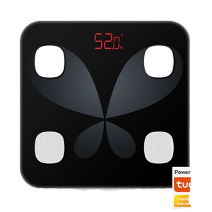 Balance <span class=keywords><strong>corporelle</strong></span> personnelle Tuya <span class=keywords><strong>analyseur</strong></span> de verre trempé balance <span class=keywords><strong>corporelle</strong></span> intelligente numérique balance de salle de bain - Product Image 2