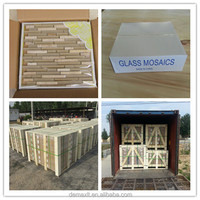 Carrelage de mosaïque en pierre de marbre, Design d'intérieur mixte, Long hexagone, Volakas, carrelage en verre cristal, diamant, dosseret