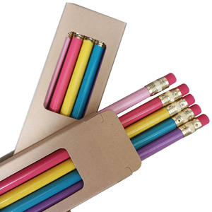 Fabricant de crayons HB en bois noir, ensemble personnalisé, Logo du corps, emballage de plomb en vrac, emballage scolaire, couleur de Promotion de bureau - Product Image 2