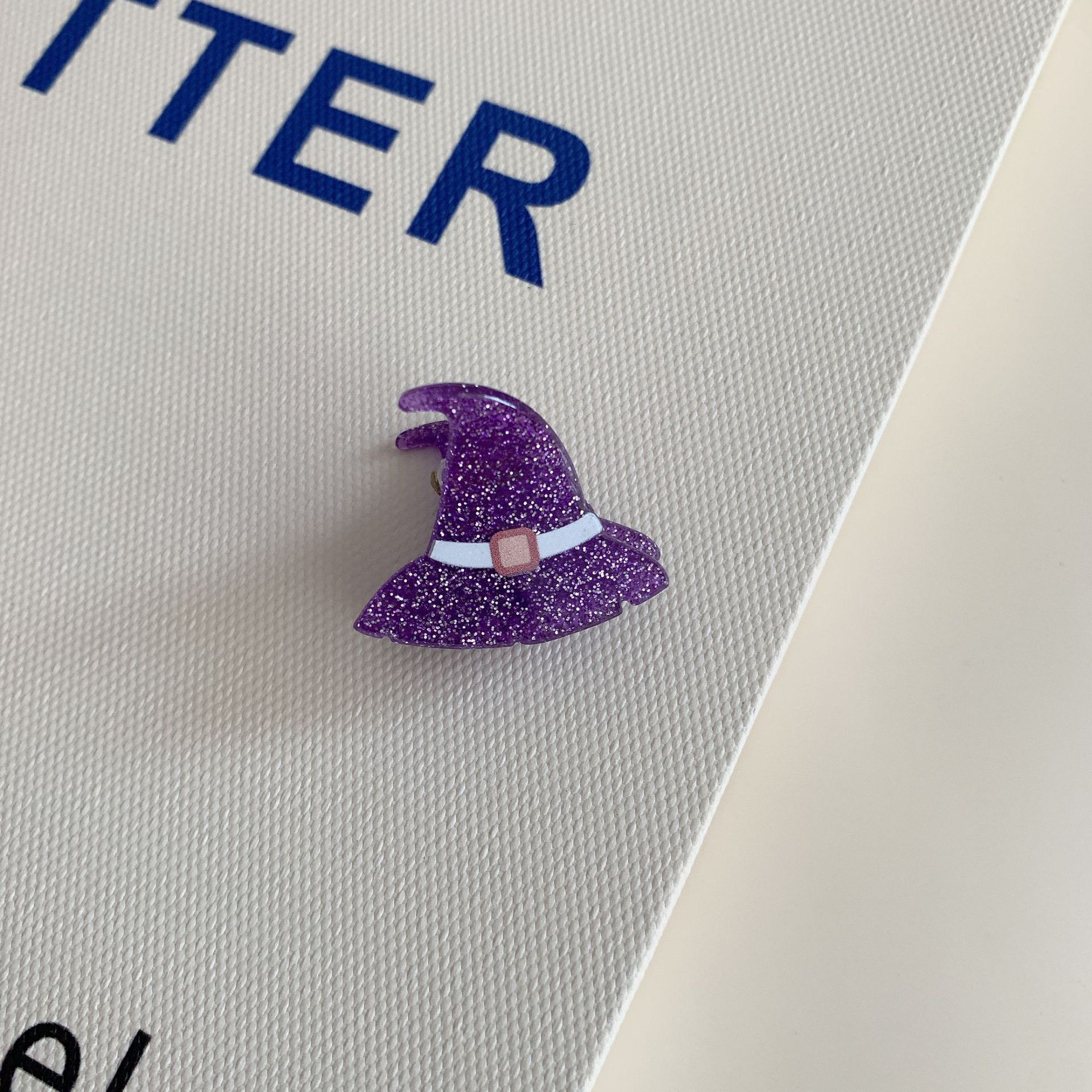 Pince à cheveux chapeau de sorcière