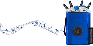 Bolsa Refrigeradora Portátil 2024 con Logotipo Personalizado, Altavoces Bluetooth Inalámbricos Recargables Integrados, Plegable y Resistente para un Estilo Informal - Product Image 4