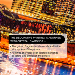 Póster de Arte Mural Personalizado al por Mayor con Paisaje Urbano para Sala de Estar, Pintura Moderna de Arte Mural de Porcelana de Cristal para Decoración del Hogar - Product Image 4