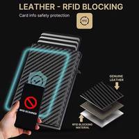 Porte-cartes ultra fin en cuir avec emplacement pour AirTag, format poche avant, portefeuille minimaliste pour homme