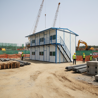 Maison préfabriquée de type K, camp de travail, dortoir démontable, hébergement temporaire pour personnel, panneaux sandwich, bâtiment de bureaux en acier, maison K