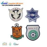 Patchs thermocollants TPU personnalisés 3D avec logo d'équipe de football, marque séparée, pour Crest ODM