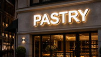 Lettres en relief 3D personnalisées à double éclairage LED RGB, étanches IP65, avec face en acrylique, logo métallique, enseigne publicitaire extérieure pour devanture de magasin