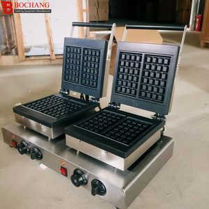 Лидер продаж, электрическая машина для закусок, коммерческая машина для производства вафель с двойной головкой - Product Image 6