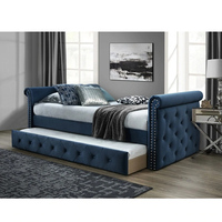 Schlafzimmer möbel Set Luxus Kingsize-Bett Klassisches Tages bett mit Trundle King Size Eichenholz Bett rahmen mit Lagerung