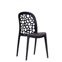 Chaise Empilable de Salle à Manger en Plastique pour Restaurant, Cuisine, Café au Design Moderne et Coloré, Chaise Nordique en Métal et Aluminium