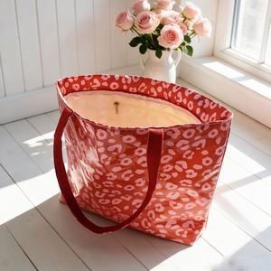 Fashion Women's <b>Leopard</b>-<b>Print</b> Zipper Shoulder <b>Tote</b> <b>Bag</b> Large Capacity Waterproof Shopping Travel Shoulder <b>Bag</b> Handbag - Product Image 5